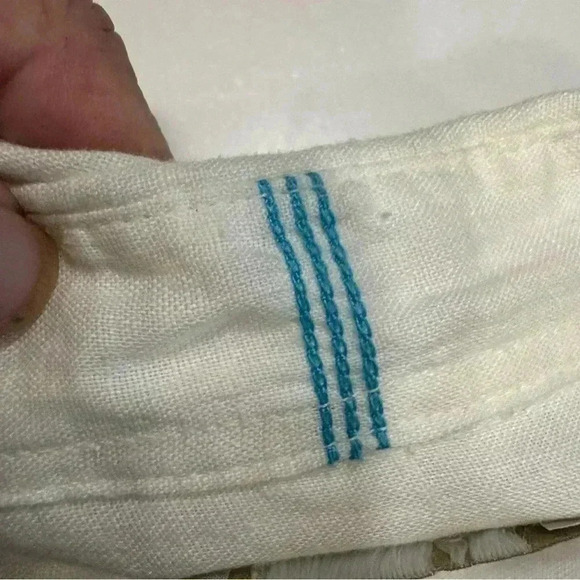 Bruno New York women’s button down white linen shirt w/ pockets size Large - Picture 8 of 8